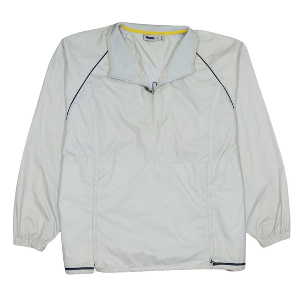 Fila 90's Lightweight Quarter Zip Sweatshirt Medium Beige Cream