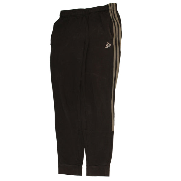 Adidas 90's Elasticated Waistband Drawstrings Joggers / Sweatpants Small Black