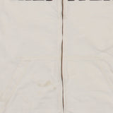 Tommy Hilfiger 90's Spellout Full Zip Up Sweatshirt Large Beige Cream
