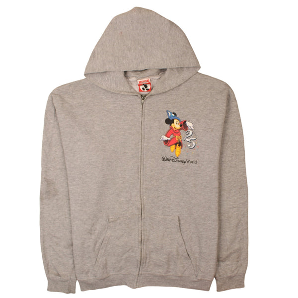 Disney 90's Minnie Mouse Full Zip Up Hoodie XLarge Grey