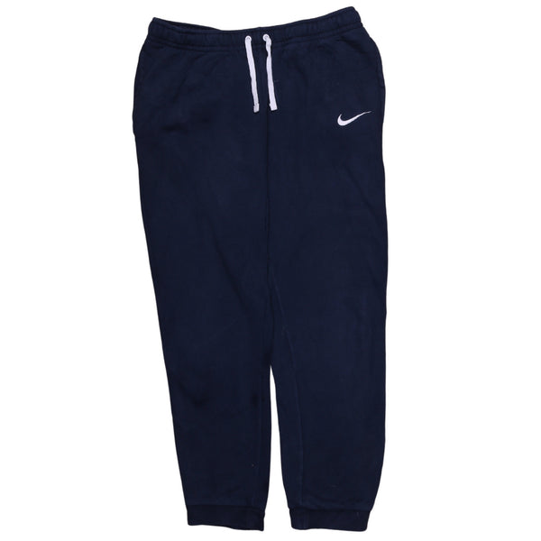 Nike 90's Elasticated Waistband Drawstring Sportswear Joggers / Sweatpants Large Navy Blue