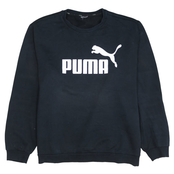 Puma 90's Spellout Crew Neck Sweatshirt XLarge  Black