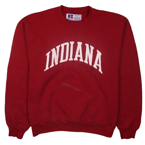 Russell 90's Indiana Crew Neck Sweatshirt Large Red