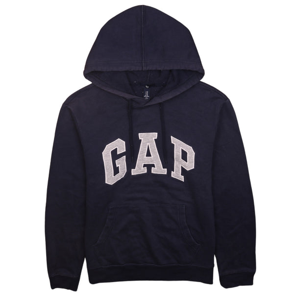 Gap 90's Spellout Pullover Hoodie XSmall Navy Blue