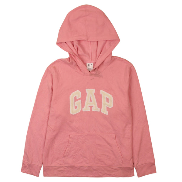 Gap 90's Spellout Pullover Hoodie Large Pink