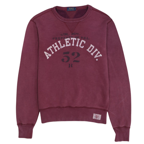 Polo Ralph Lauren 90's Lightweight Crew Neck Sweatshirt Small Red