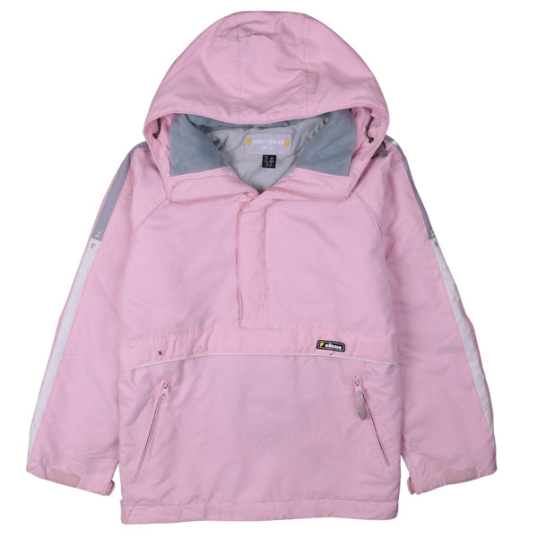 Ellesse 90's Hooded Quater Zip Windbreaker Medium Pink