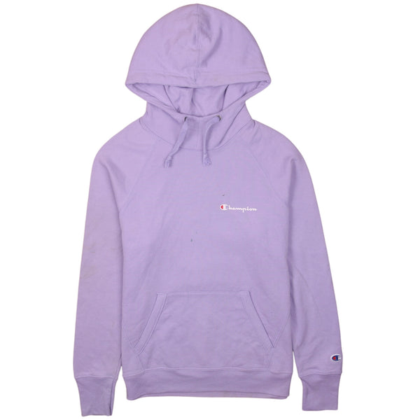 Champion 90's Drawstring Pockets Pullover Hoodie Small Purple