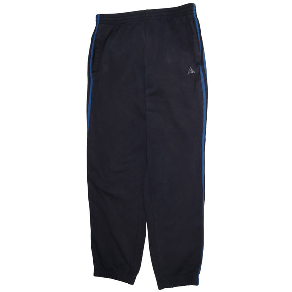 Adidas 90's Elasticated Waistband Drawstrings Joggers / Sweatpants Medium Navy Blue