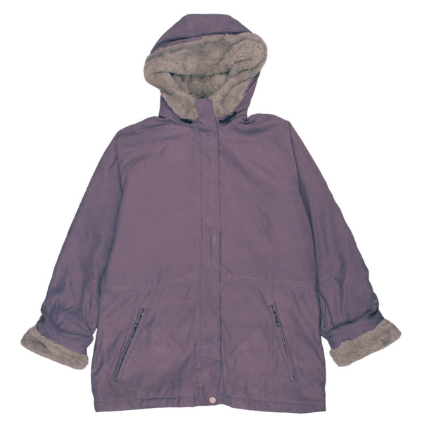 Woolrich 90's Hooded Full Zip Up Parka XLarge (missing sizing label) Purple