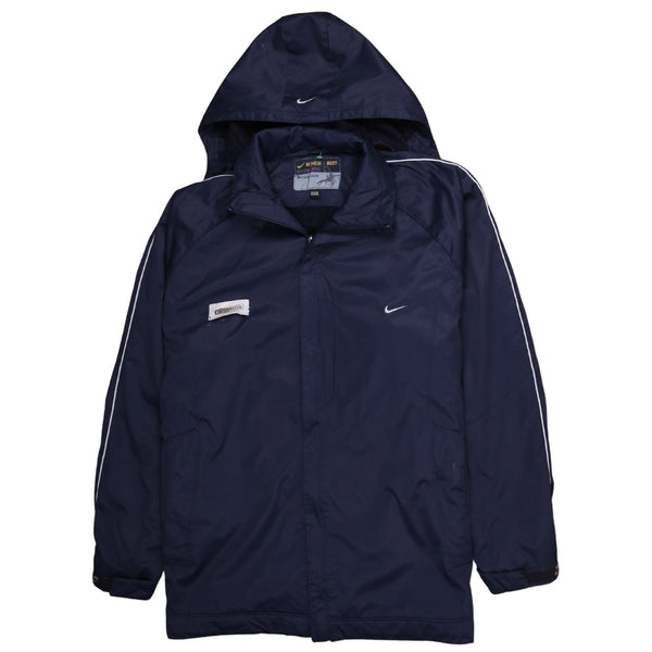 Nike 90's Swoosh Hooded Windbreaker XXXXLarge (4XL) Navy Blue