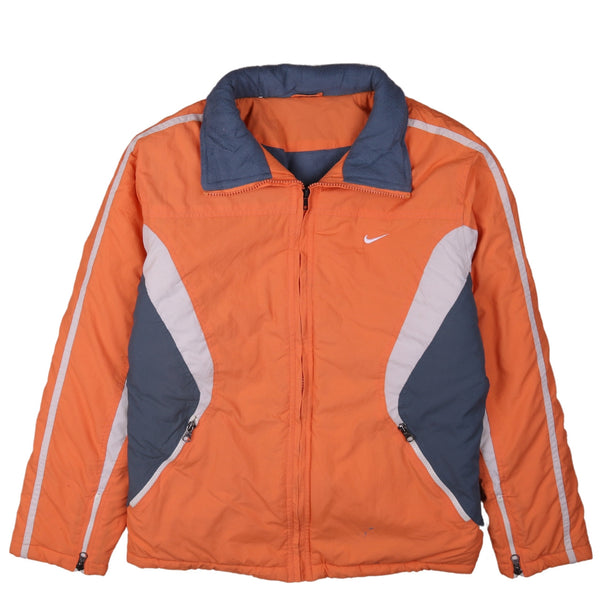 Nike 90's Swoosh Full Zip Up Lightweight Windbreaker Medium (missing sizing label) Orange