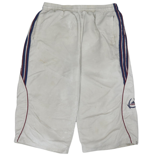 Adidas 90's 3 Stripes Baggy Chino Shorts XLarge Beige Cream