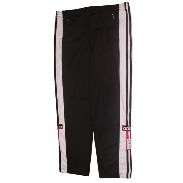 Adidas 90's Elasticated Waistband Drawstring Trousers / Pants Medium Black