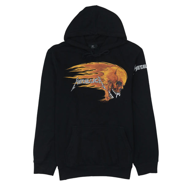 H&M 90's Lightweight Pullover Hoodie Small Black