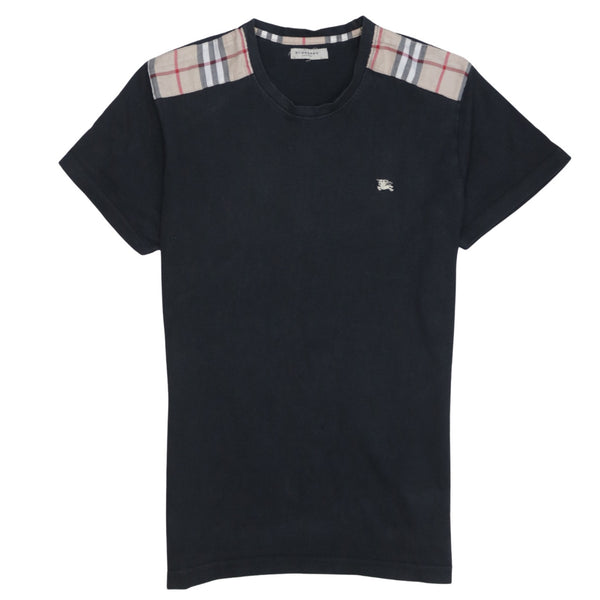 Burberry 90's Short Sleeves Round Neck T Shirt Small  Black