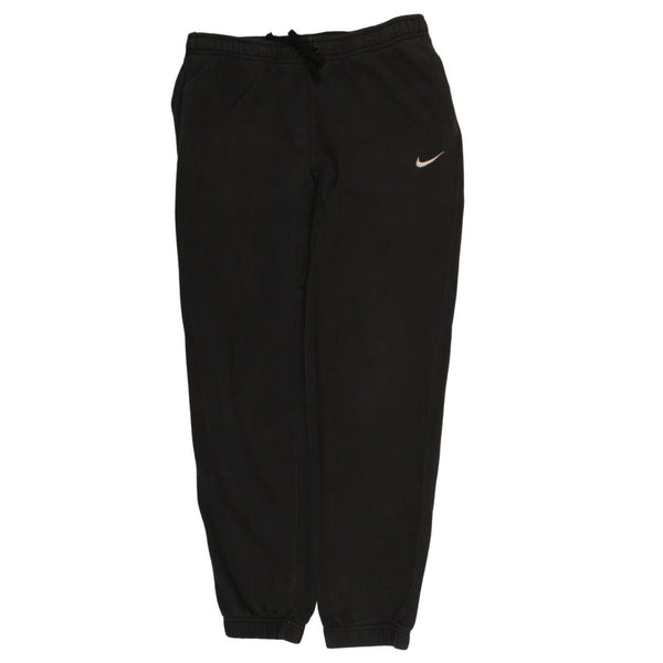 Nike 90's Swoosh Elasticated Waistband Drawstrings Joggers / Sweatpants Large Black