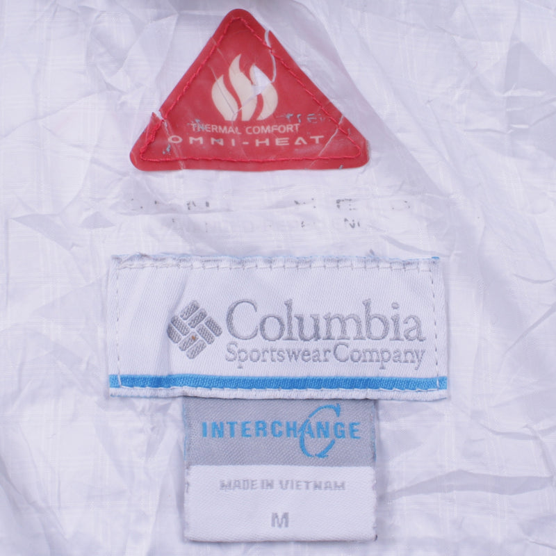 Columbia 90's Lightweight Full Zip Up Puffer Jacket Medium White