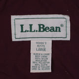 L.L.Bean 90's Hooded Full Zip Up Parka Large Purple