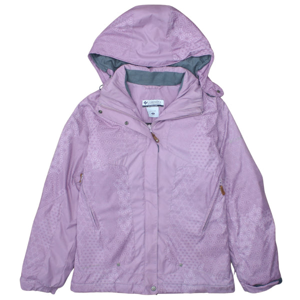 Columbia 90's Hooded Full Zip Up Windbreaker XSmall Pink