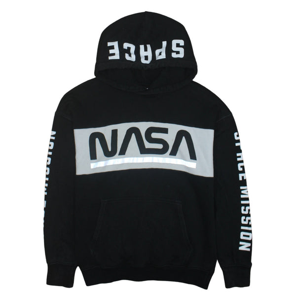H&M 90's Nasa Pullover Hoodie Medium  Black