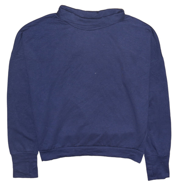 Gap 90's Plain Turtle Neck Jumper / Sweater Small Navy Blue