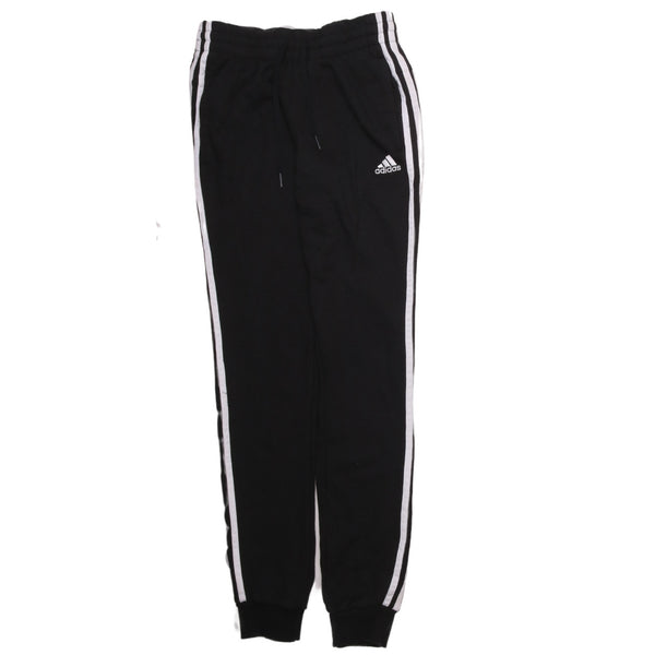 Adidas 90's Elasticated Waistband Drawstrings Joggers / Sweatpants XSmall Black