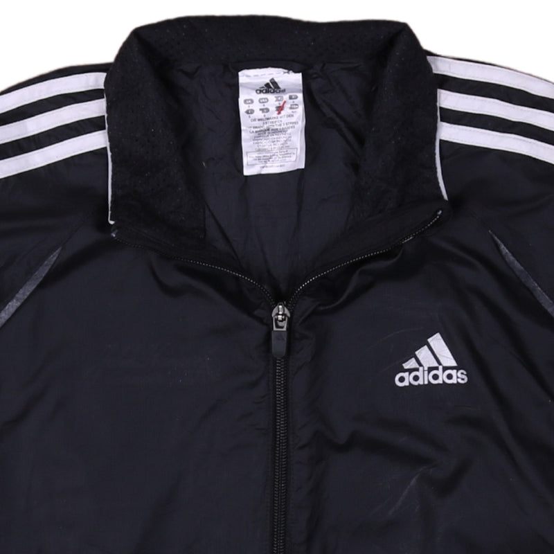 Adidas 90's Sportswear Full Zip Up Windbreaker Small Black