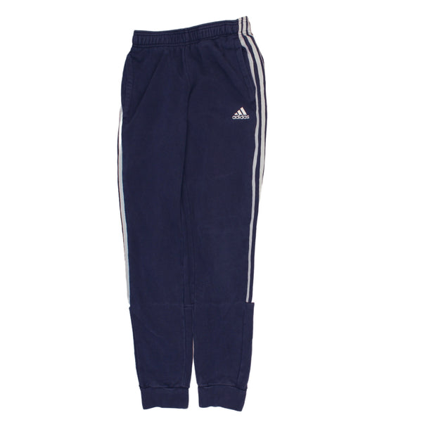 Adidas 90's Elasticated Waistband Drawstrings Joggers / Sweatpants XSmall Navy Blue