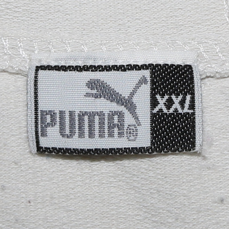 Puma 90's Lightweight Full Zip Up Hoodie XXLarge (2XL) White