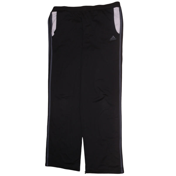 Adidas 90's Elasticated Waistband Drawstring Trousers / Pants Medium Black