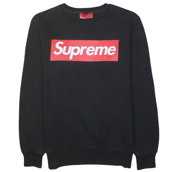 Supreme 90's Spellout Crew Neck Sweatshirt Small Black