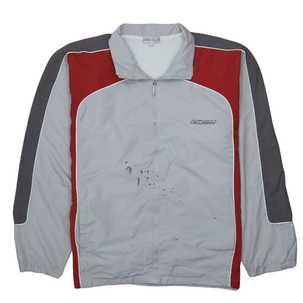Reebok 90's Men's Large Grey Full Zip Windbreaker