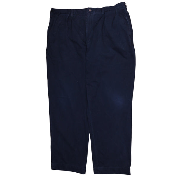 Polo Ralph Lauren 90's Straight Leg Baggy Trousers / Pants 40 Blue