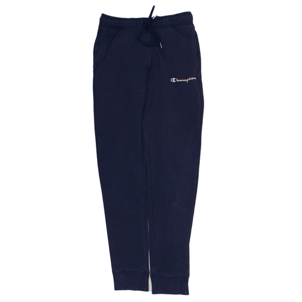 Champion 90's Elasticated Waistband Drawstrings Joggers / Sweatpants Small Navy Blue