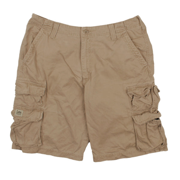 Lee 90's Cargo Pockets Shorts 34 Tan Brown