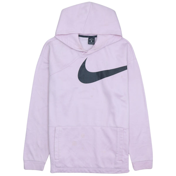Authentic Nike 90's Medium Pink Center Swoosh Hoodie, Rare Vintage