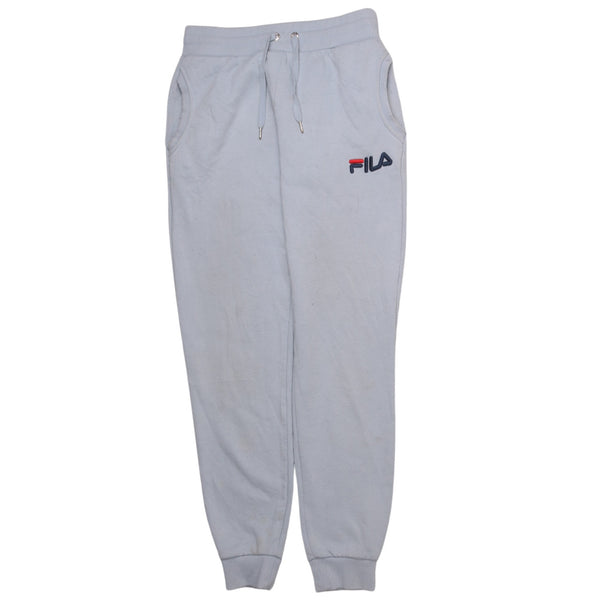 Fila 90's Elasticated Waistband Drawstrings Joggers / Sweatpants Small Blue