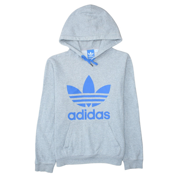 Adidas 90's Spellout Pullover Hoodie Medium Grey