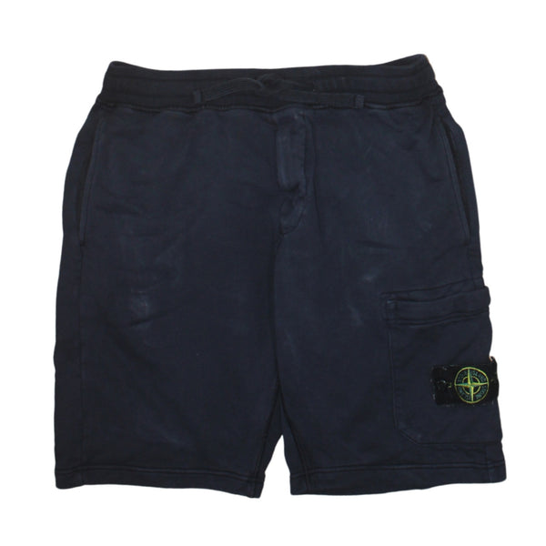 Stone Island 90's Lightweight Baggy Chino Shorts 28 Black