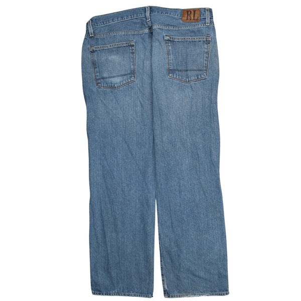 Polo Ralph Lauren 90's Lightwash Straight Leg Baggy Jeans / Pants 40 Blue
