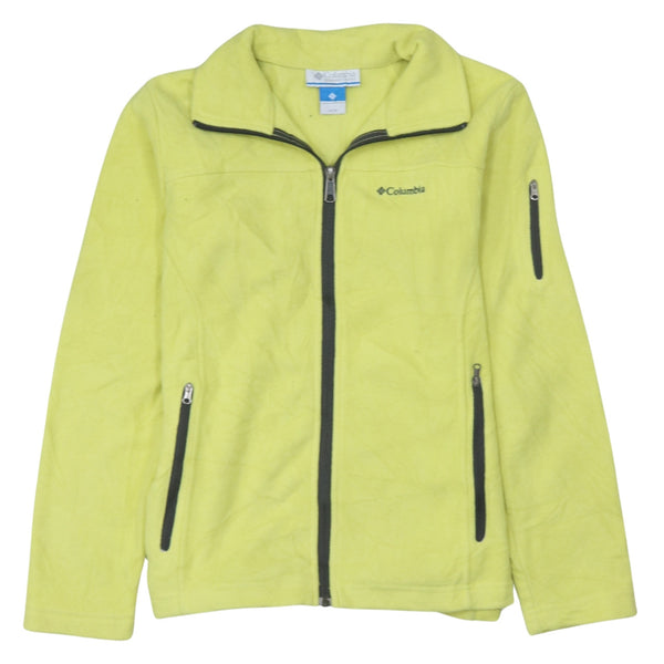 Columbia 90's Hiking Warm Full Zip Up Fleece Jumper XSmall  Yellow