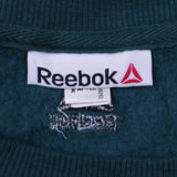 Reebok 90's Spellout Crew Neck Sweatshirt Large (missing sizing label) Green