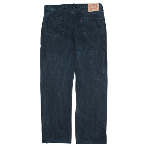 Levi Strauss &Co Dark Navy Jeans Men's 36x34 Classic Five Pocket Straight Leg Denim Trousers