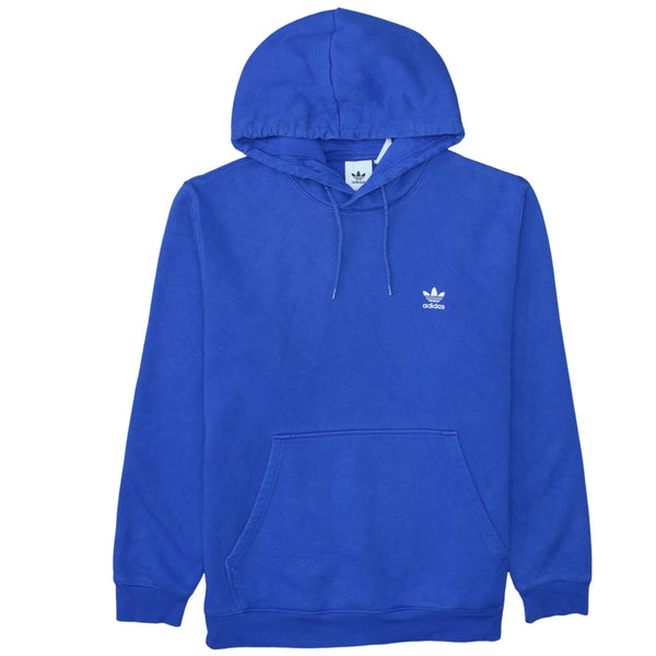 Adidas Royal Blue Hoodie Women’s XLarge Small Trefoil Embroidered Logo Pullover Sweatshirt