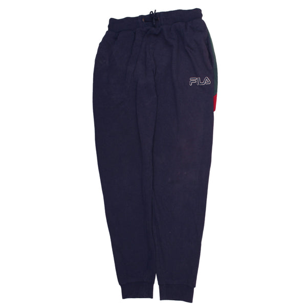 Fila 90's Casual Joggers / Sweatpants Medium Navy Blue