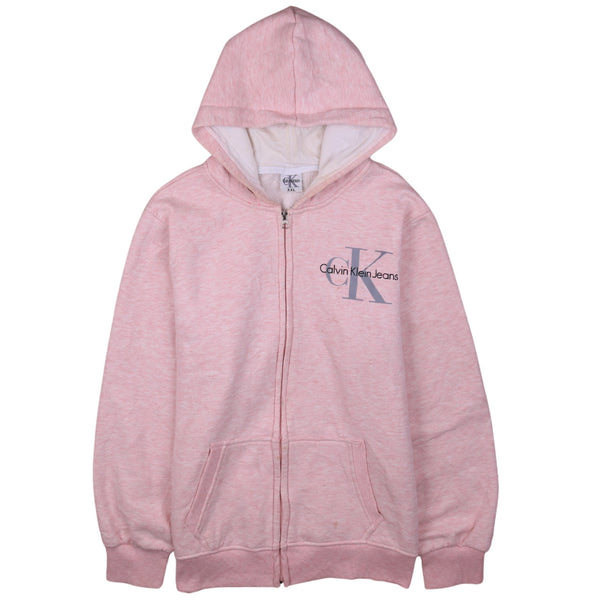 Calvin Klein 90's Full Zip Up Hoodie XXLarge (2XL) Pink