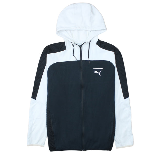 Puma 90's Sportswear Full Zip Up Hoodie Large Black