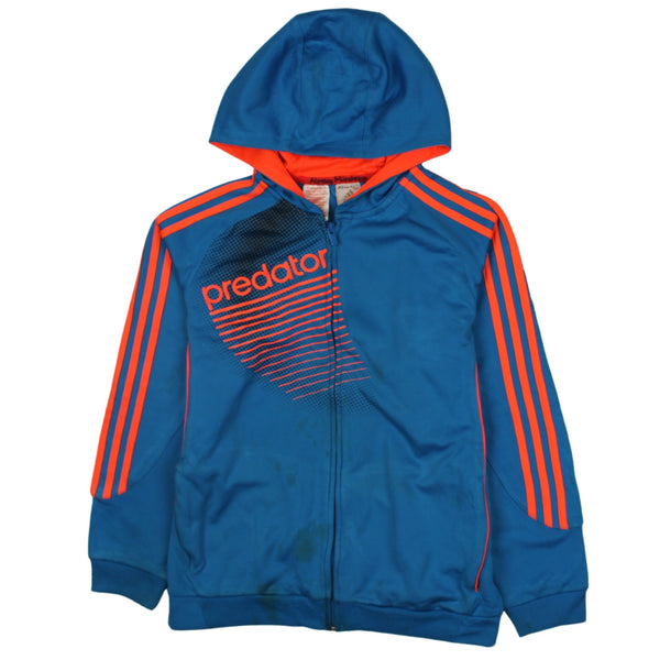 Adidas 90's Sportswear Full Zip Up Hoodie Medium Blue