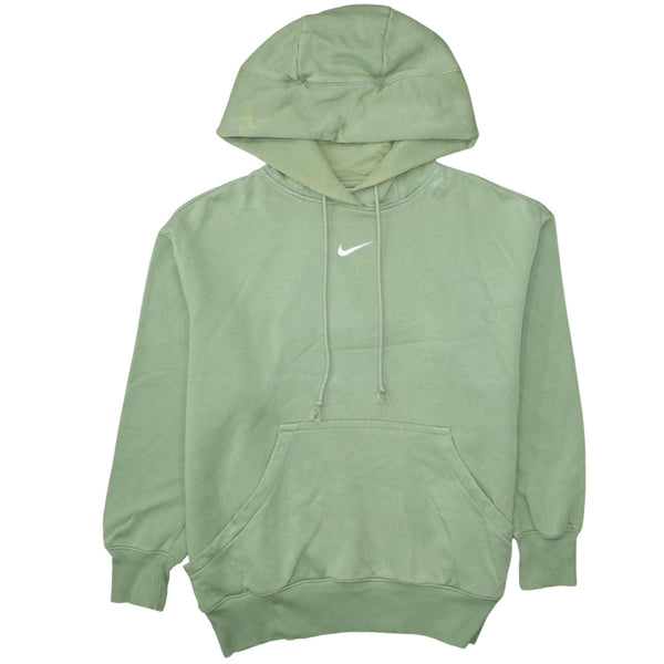 Nike Sage Green Hoodie Men’s Small Embroidered Swoosh Front Pocket Pullover Sweatshirt